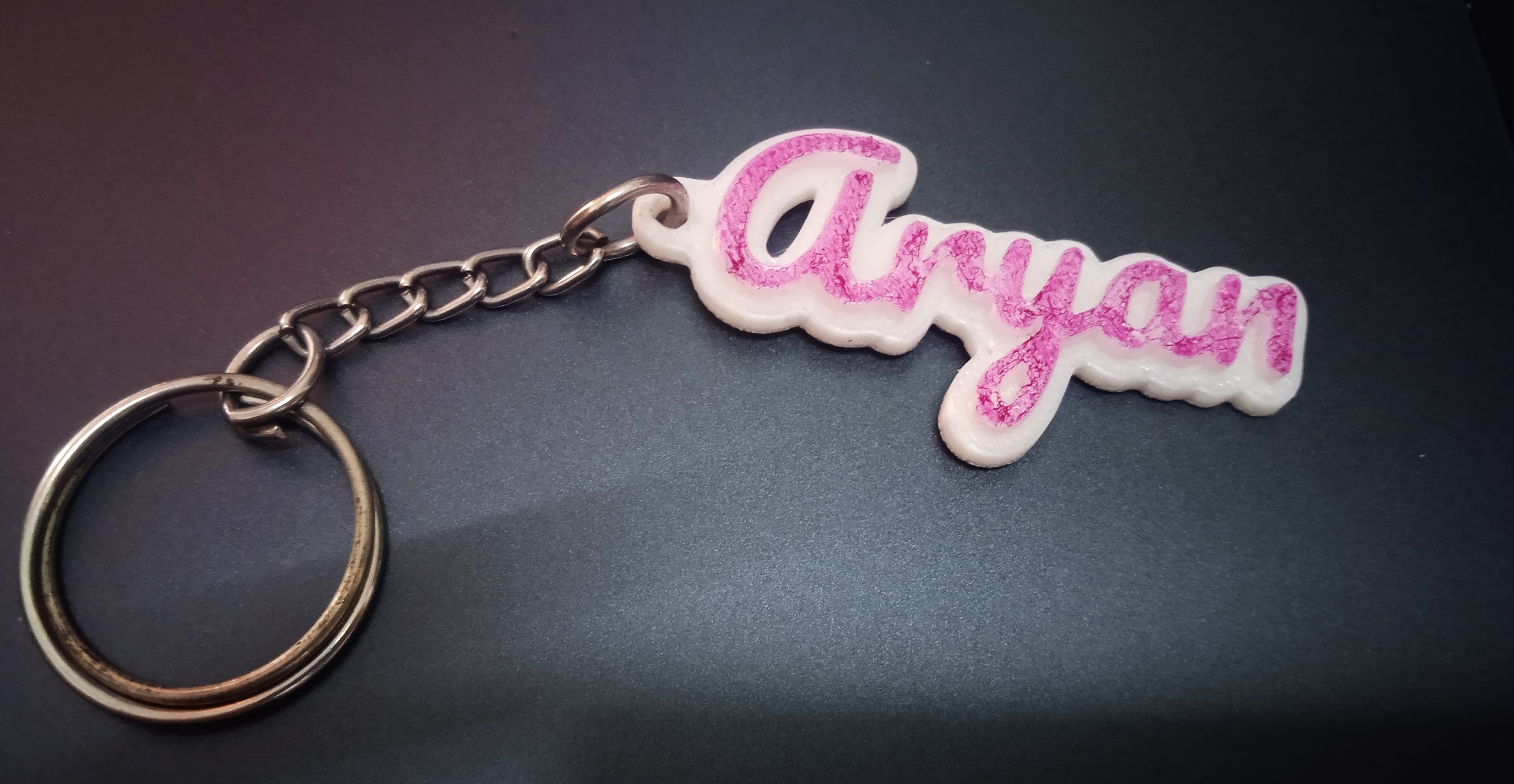 3D Customized name keychain 