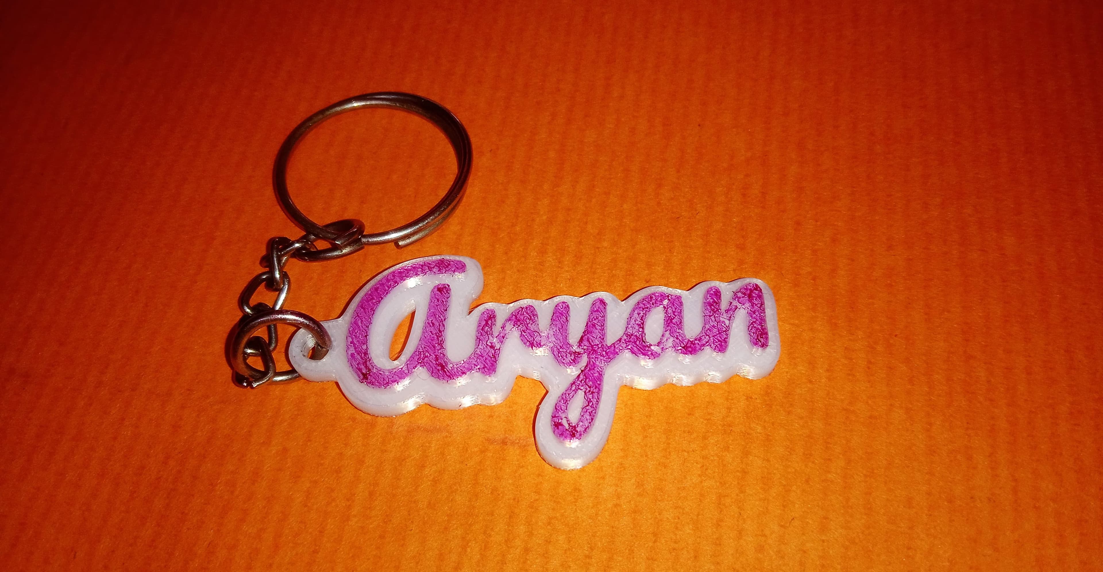 3D Customized name keychain  2